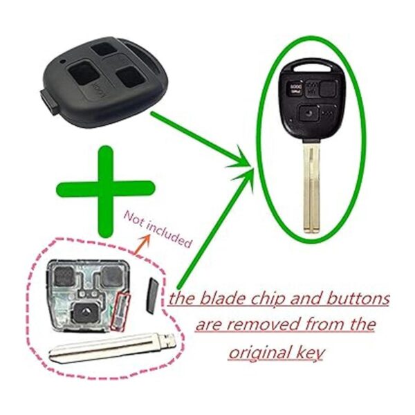 QIXIUBIA Replacement Keyless Entry Remote Lexus Keys_4