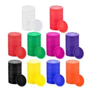 Coopay 300 unidades de 10 colores de plástico contadores_1