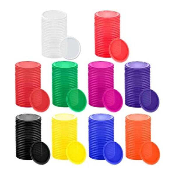 Coopay 300 unidades de 10 colores de plástico contadores_1