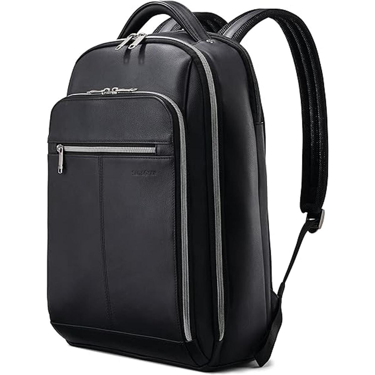 Samsonite Mochila clásica de cuero Negro talla única