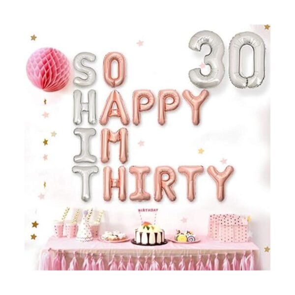 Globos de cumpleaños 30 divertidos decoraciones de 30_3