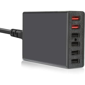 USB Wall Charger DTK 6 Port 60W USB Charger QC3.0 Multi_1