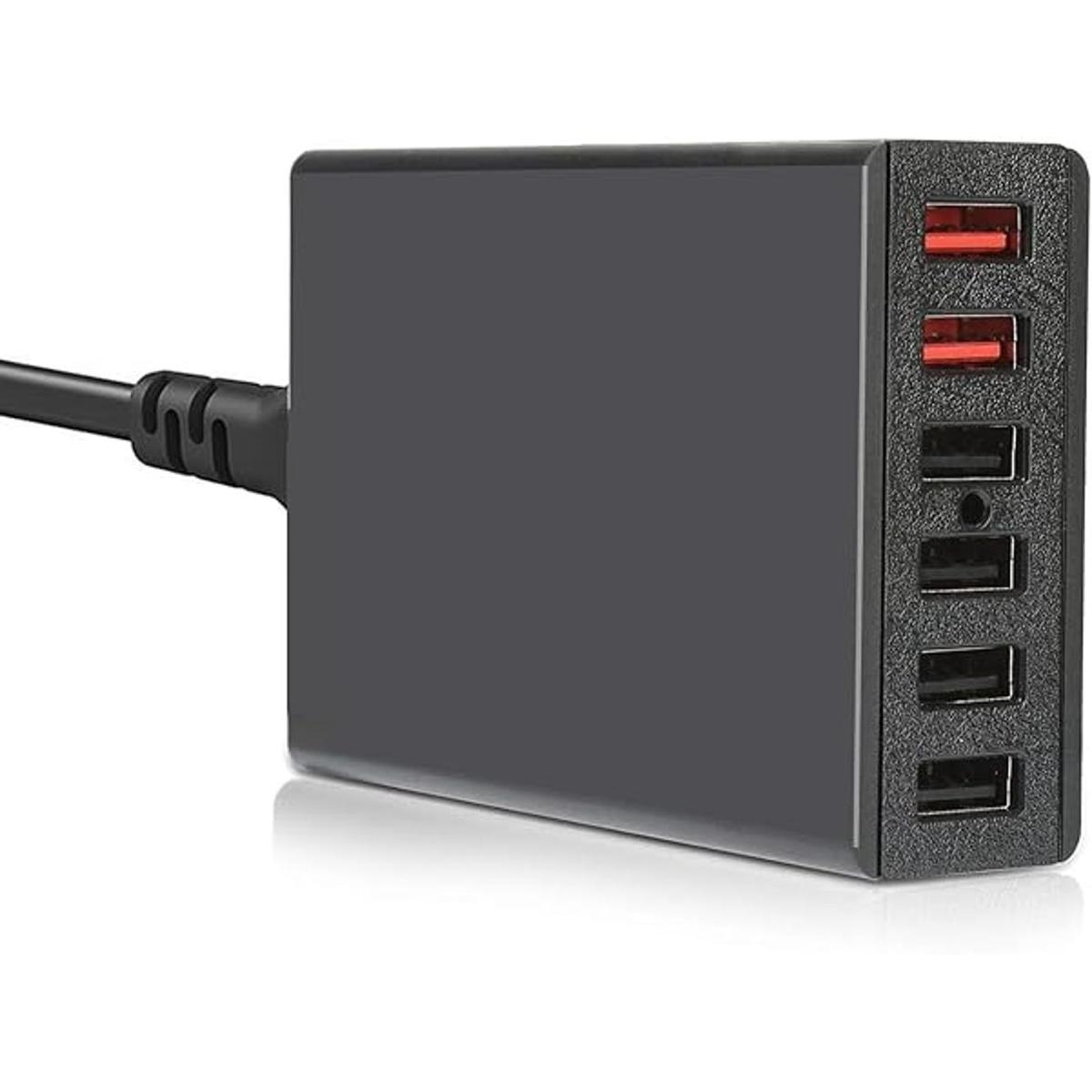 USB Wall Charger DTK 6 Port 60W USB Charger QC3.0 Multi