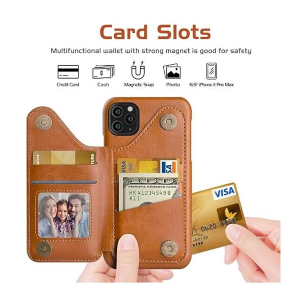 LOHASIC Funda tipo cartera para iPhone 11 Pro Max 5_2