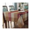 SASTYBALE Mantel de jacquard con estampado de flores de