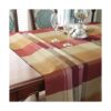 SASTYBALE Mantel de jacquard con estampado de flores de