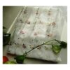 Kolachic Cortina de tul con diseño de flores bordadas