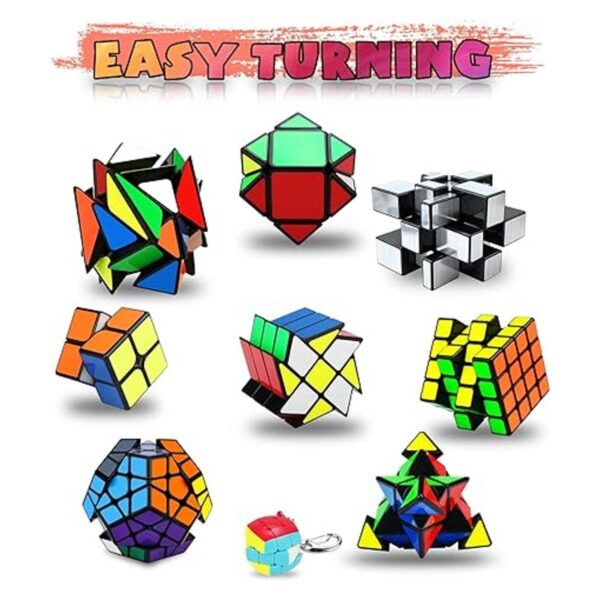 Juego de cubos mágicos paquete de 9 unidades Pirámide_2