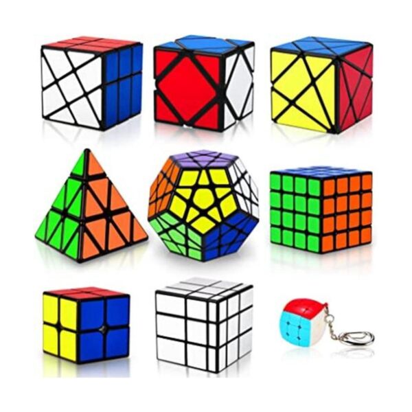 Juego de cubos mágicos paquete de 9 unidades Pirámide_1