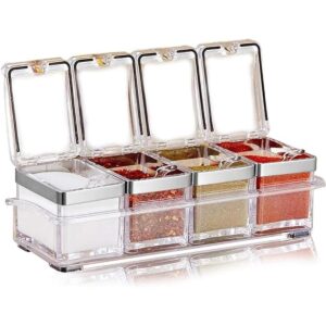Aogist Ollas de especias de cocina 4 piezas caja de_1