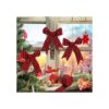 Cinta de Navidad a cuadros con alambre para envolver_4
