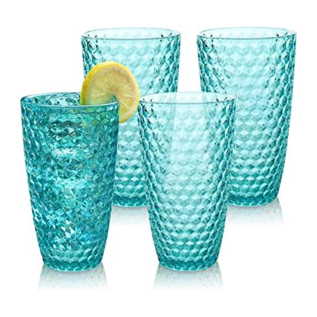 BELLAFORTE Vasos altos de plástico Tritan inastillables