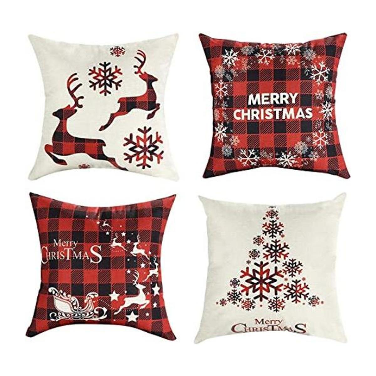 Fundas de cojín Mimacoo para decoración de Navidad