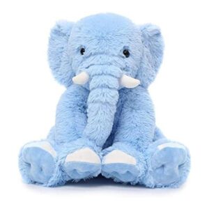 MorisMos Elefante azul de peluche de elefante suave para_1