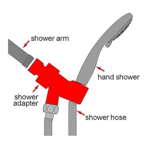 Soporte de brazo de ducha para cabezal de ducha de mano_4