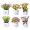 LUEUR 6 piezas de flores artificiales con arreglos