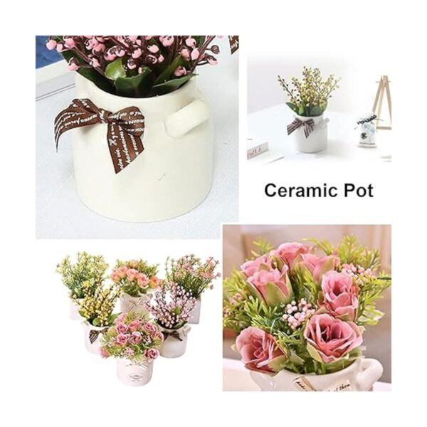 LUEUR 6 piezas de flores artificiales con arreglos