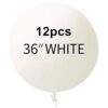 Globos blancos redondos de látex de 36 pulgadas calidad_1