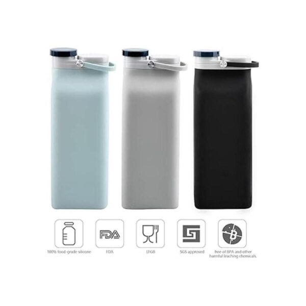 ESenior Botella de agua plegable sin BPA botella de agua