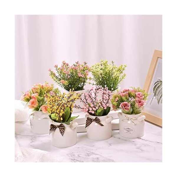 LUEUR 6 piezas de flores artificiales con arreglos