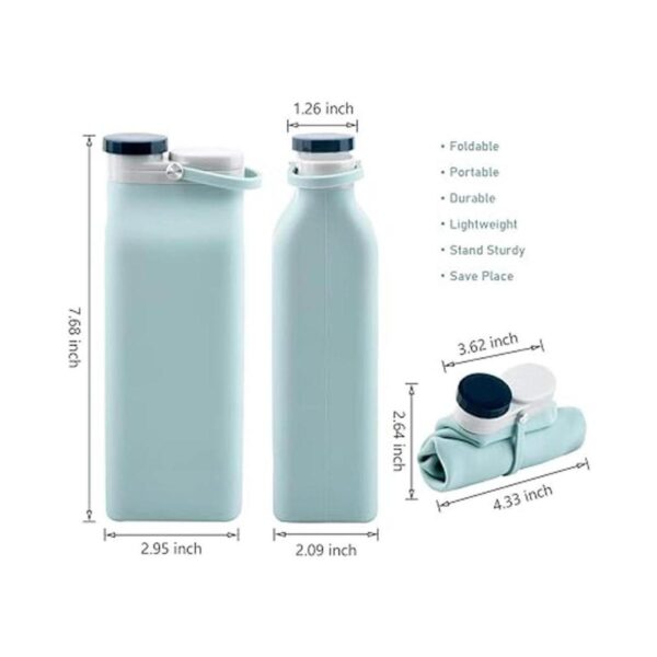 ESenior Botella de agua plegable sin BPA botella de agua