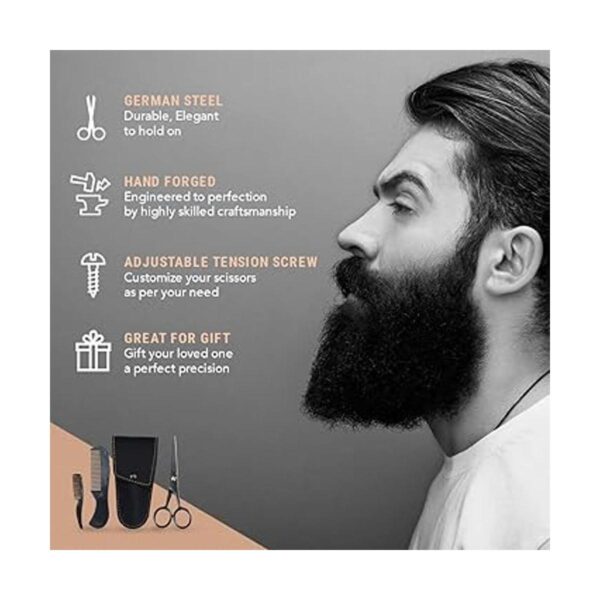 ONTAKI Tijeras profesionales alemanas para barba y bigote_5