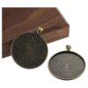 SHUNAE 10 piezas de 1.575 in de bronce antiguo redondo_3