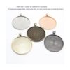 SHUNAE 10 piezas de 1.575 in de bronce antiguo redondo_6