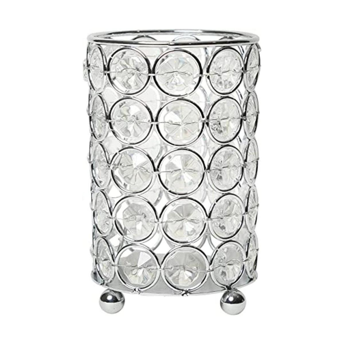 Elegant Designs HG1001CHR Elipse Crystal Jarrón