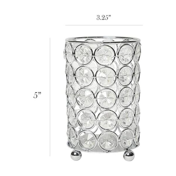 Elegant Designs HG1001CHR Elipse Crystal Jarrón_2