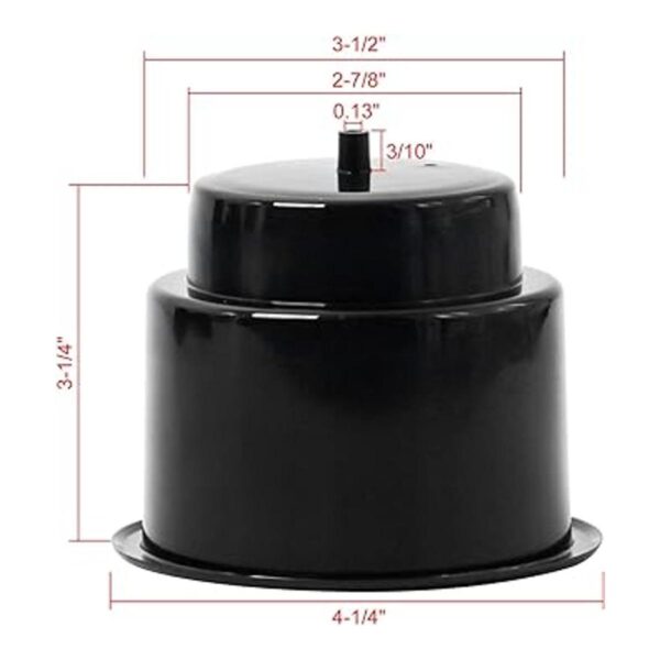 NovelBee Recessed Plastic Cup Drink Holder with Drain for_3