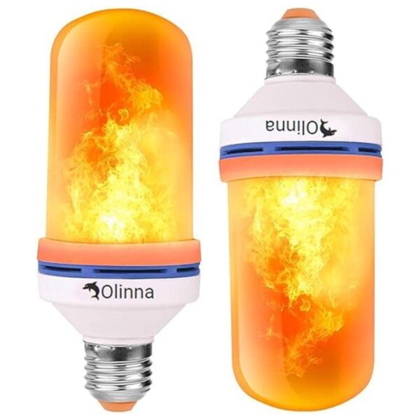 OMK Bombillas LED con efecto llama 4 nuevos modos_1