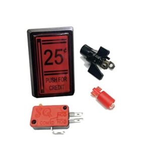 Botón rojo de 25 centavos para el botón LED Arcade de_1