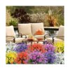 TEMCHY Flores artificiales para exteriores 8 paquetes de