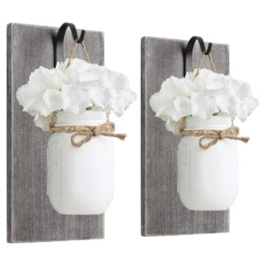 Mkono Juego de 2 apliques de pared de madera con diseño