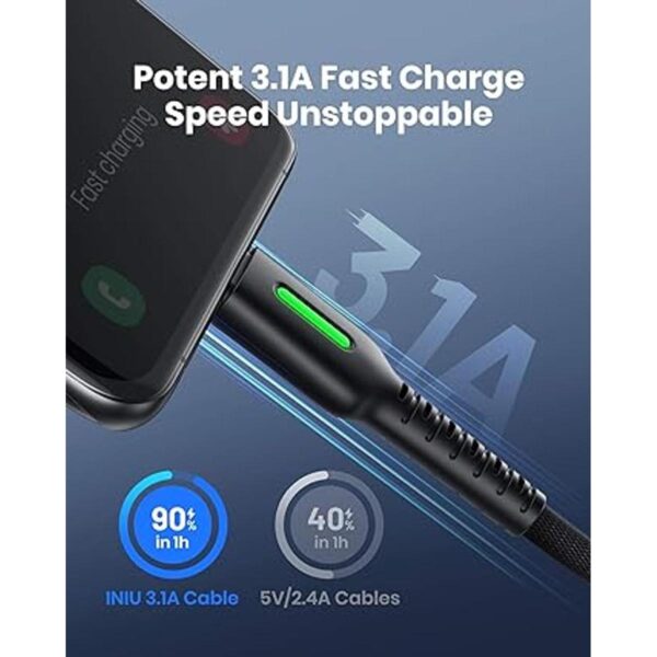 Cable USB C INIU 3 unidades de 3.1A QC 3.0 tipo C_2