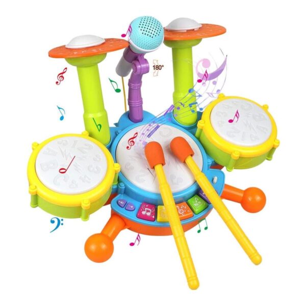 POKONBOY Juego de batería para niños pequeños con_1