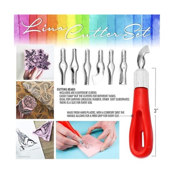 Kit de fabricación de sellos de bloque de goma con_3