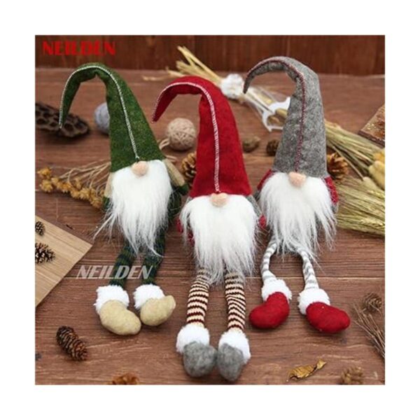 NEILDEN 3 piezas de gnomo sueco juguete de peluche de_4