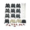 Dinkle Kit de montaje DK2.5NBK 10 Gang Negro con_2