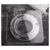 Tocadiscos transparentes de 7 pulgadas con alfombrilla_1