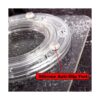 Tocadiscos transparentes de 7 pulgadas con alfombrilla_3