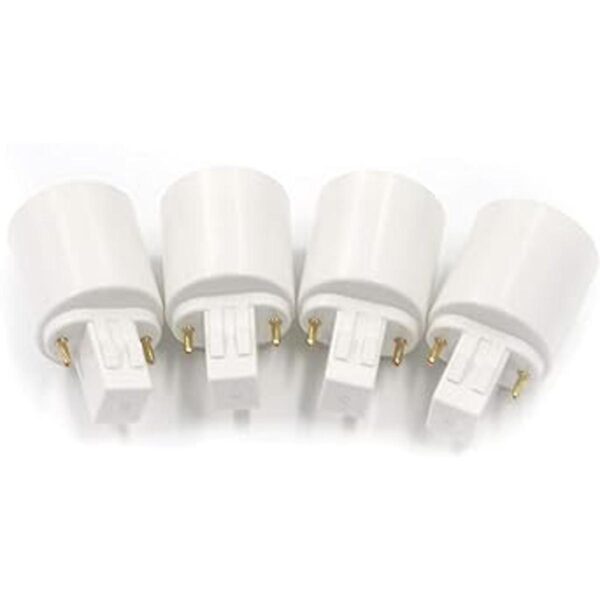 Geesatis 4 adaptadores de enchufe de luz Gx23 a E27