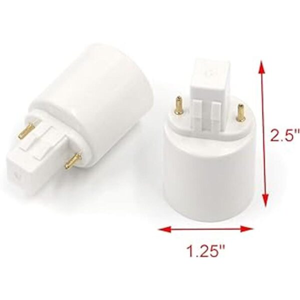 Geesatis 4 adaptadores de enchufe de luz Gx23 a E27