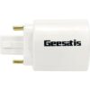 Geesatis 4 adaptadores de enchufe de luz Gx23 a E27