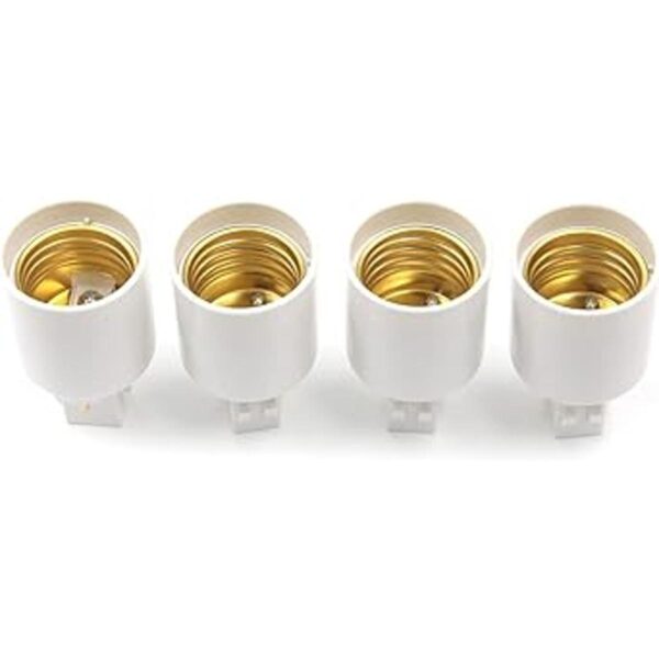 Geesatis 4 adaptadores de enchufe de luz Gx23 a E27