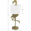 Creative Coop Lámpara de mesa de pantalla blanca 32