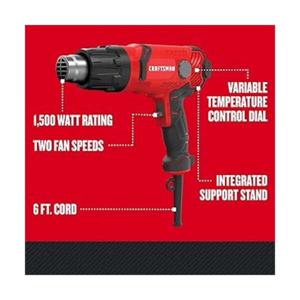 CRAFTSMAN Pistola de calor eléctrica CMEE531
