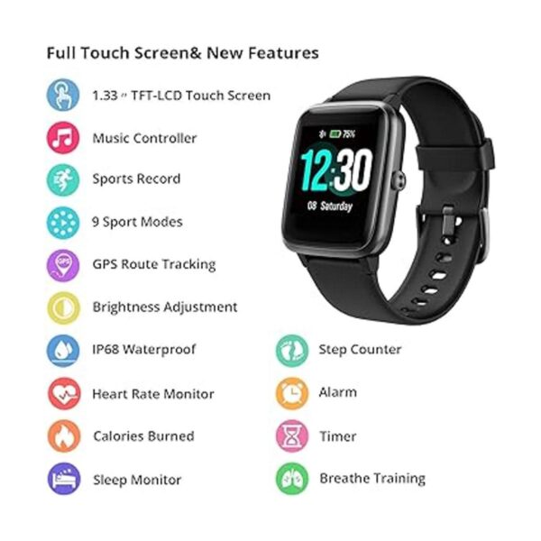 Fitpolo Fitness Tracker con monitor de frecuencia_2
