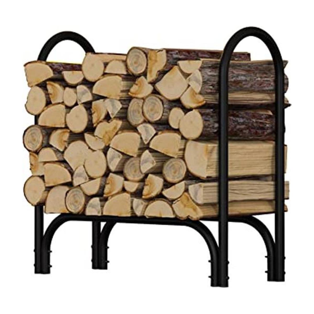 Fire Beauty Soporte para leña de 2.75 pies soporte para